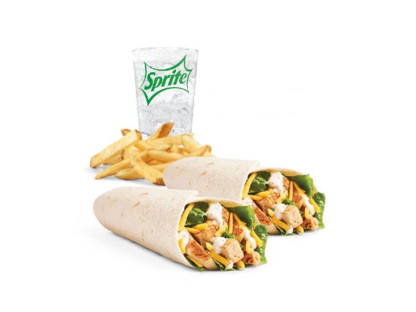 Grilled Chicken Wrap Duo Combo - Medium