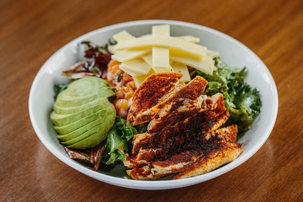 Blackened Chicken and Cheddar Salad