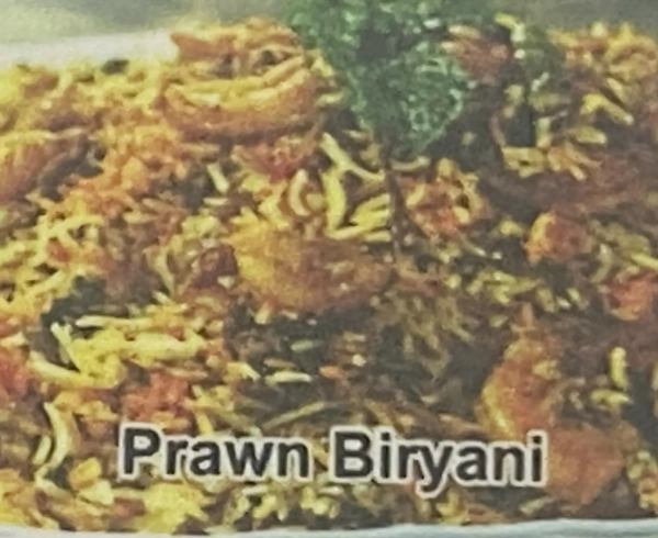 Prawn biryani