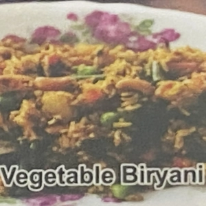 Vegetable biryani